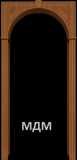 Межкомнатная шпонированная арка Муза Ф-11 Орех